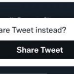 Twitter share tweet instead