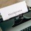wordpress er blevet skrevet på en skrivemaskine