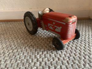Lego wooden wood tracktor red ferguson - lego trælegetøj traktor rød nr 2